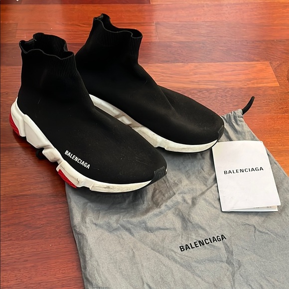 Balenciaga Black Speed Trainers